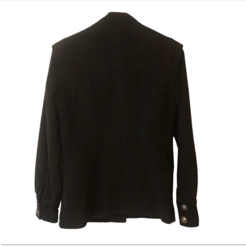 My Tribe Black Wool Cashmere Jacket Victorian Military Goth Fall Winter Small - Picture 2 of 12